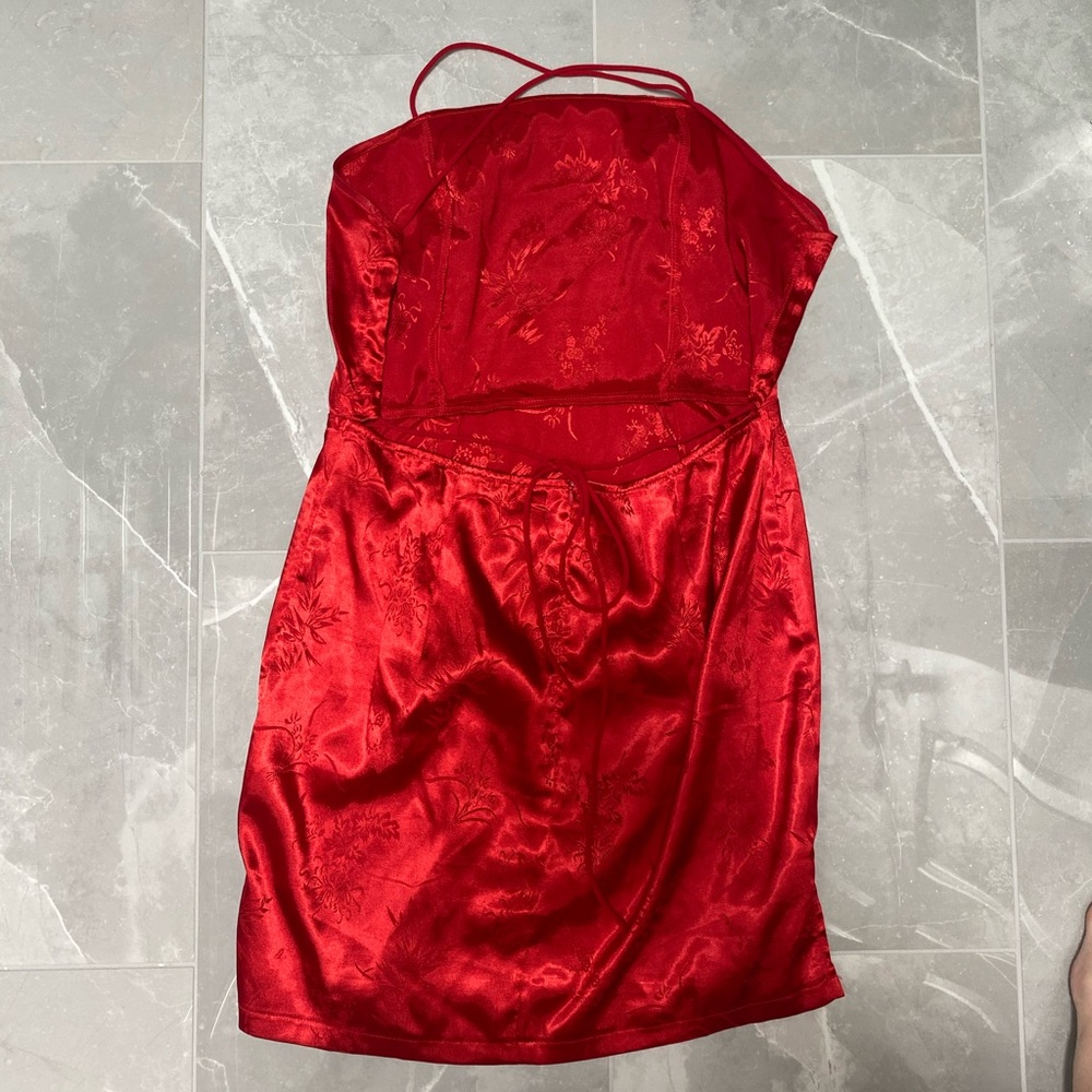 Red Size 8 Mini Dress! Great condition, only worn once!